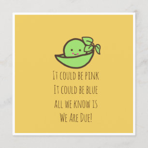 Tarjeta de invitación del embarazo