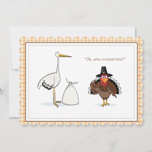 Tarjeta de Invitación del embarazo del día de Acci (Anverso)