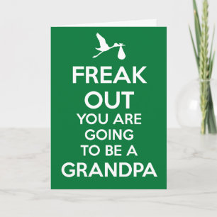 Tarjeta de Invitación del nuevo abuelo para estar 