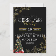 tarjeta de invitación del partido de navidades