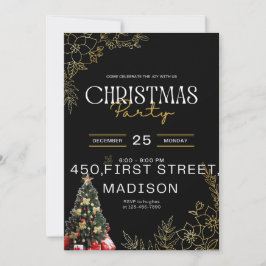 tarjeta de invitación del partido de navidades