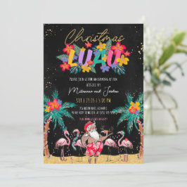 Tarjeta de invitación del partido Luau Tropical Na