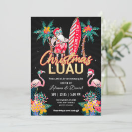 Tarjeta de invitación del partido Luau Tropical Na