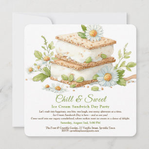 Tarjeta de Invitación Día del Sándwich de Helado A