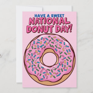 Tarjeta de Invitación Día Nacional de la Donut
