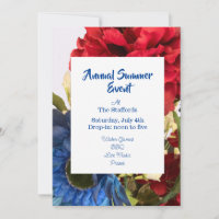 Tarjeta de invitación divertida y patriótica de ve