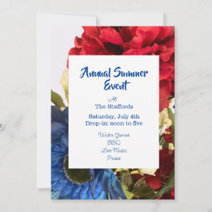 Tarjeta de invitación divertida y patriótica de ve