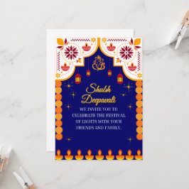Tarjeta de invitación Diwali
