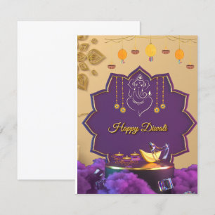 Tarjeta de invitación Diwali