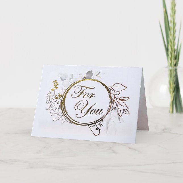 Tarjeta de Invitación Doble Para Ti (Anverso)