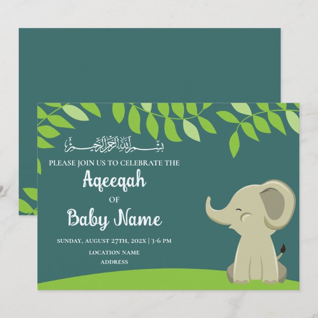 Tarjeta de invitación editable instantánea para be (Anverso / Reverso)