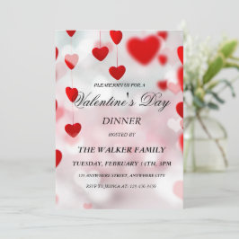 Tarjeta de invitación El día de San Valentín perso
