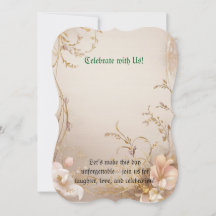 Tarjeta de invitación elegante