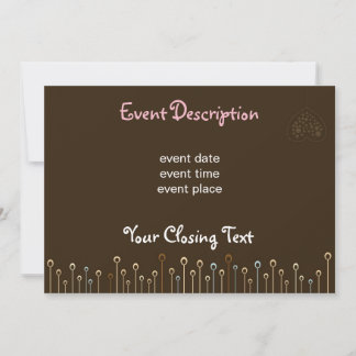 Tarjeta de invitación elegante