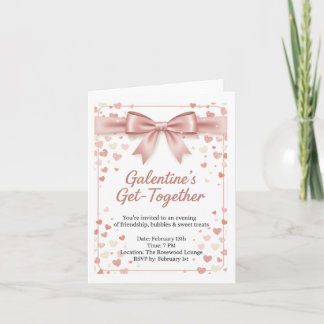 Tarjeta de Invitación Elegante de Galentine's Day