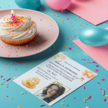 Tarjeta de invitación elegante para cumpleaños 18 