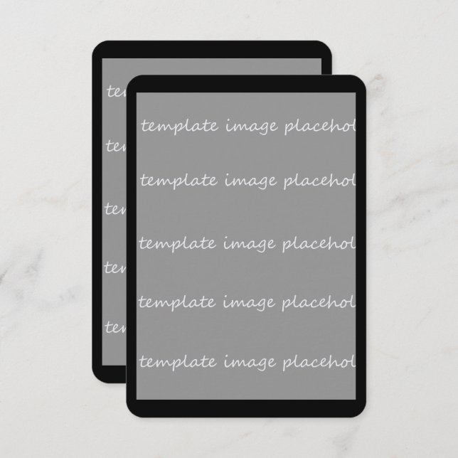 Tarjeta de invitación en blanco 3.5x5 Añadir sus p (Anverso / Reverso)