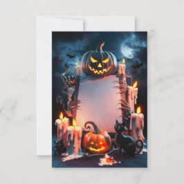 Tarjeta de invitación en blanco de Halloween