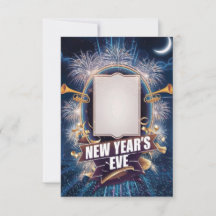 Tarjeta de invitación en blanco para fiesta de Noc