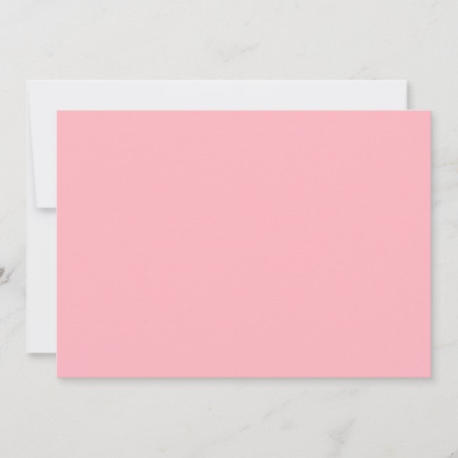 Tarjeta de Invitación en Blanco Suave Rosa Elegant (Anverso)