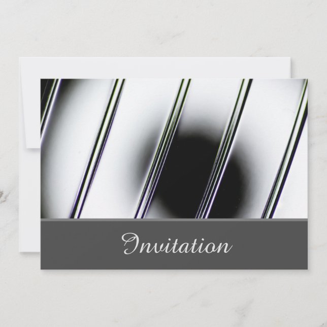 Tarjeta de invitación encantadora con cromo (Anverso)