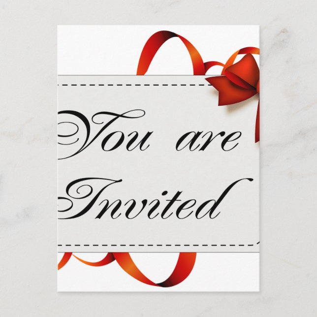 Tarjeta de invitación >> Está invitado (Anverso)