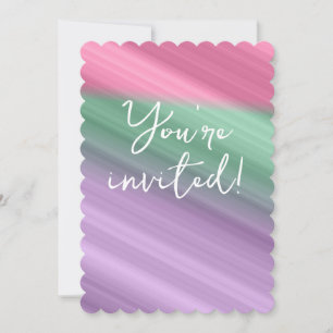Tarjeta de invitación "Estás invitado".