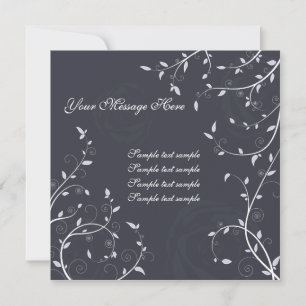 Tarjeta de invitación floral