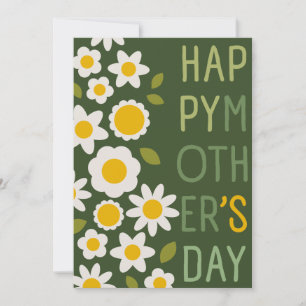 TARJETA DE INVITACIÓN FLORAL DEL DÍA DE LA MADRE D