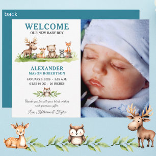 Tarjeta de Invitación fotográfica de animales de W
