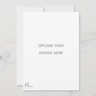 Tarjeta de invitación frontal y reverso