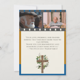 Tarjeta de invitación funeraria - Celebración de l