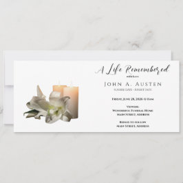Tarjeta de invitación funeraria personalizado - Ta