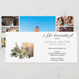 Tarjeta de invitación funeraria personalizado - Ta