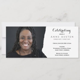 Tarjeta de invitación funeraria personalizado - Ta