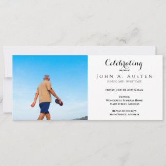 Tarjeta de invitación funeraria personalizado - Ta