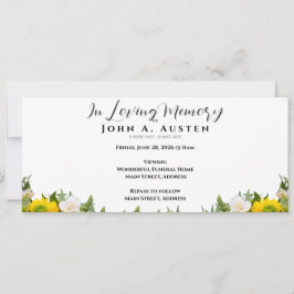 Tarjeta de invitación funeraria personalizado - Ta