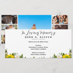 Tarjeta de invitación funeraria personalizado - Ta