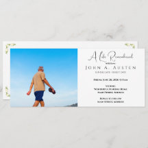 Tarjeta de invitación funeraria personalizado - Ta