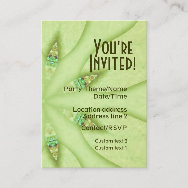 Tarjeta de invitación G-Fiesta (Anverso)