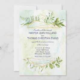 Tarjeta de invitación Geo Envy