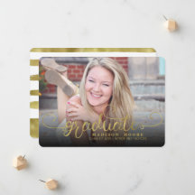 Tarjeta de Invitación Graduada de Guión Formal Fau