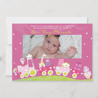 Tarjeta de Invitación GreetiIng de Choo choo Train