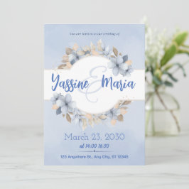 Tarjeta de invitación Guarda la fecha de la boda 