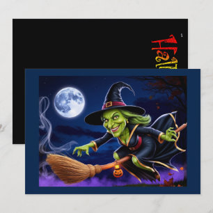 Tarjeta de invitación Halloween/Witch