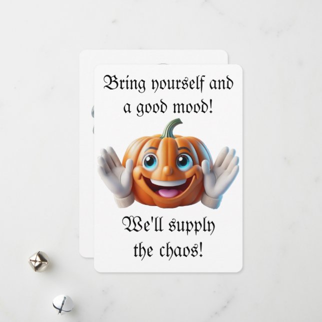 Tarjeta de invitación Helloween (Anverso/Reverso In Situ)