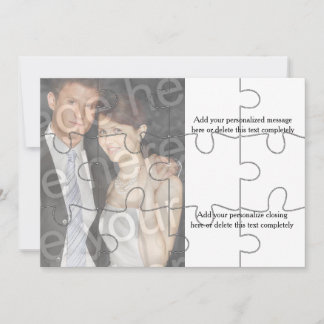 Tarjeta de invitación horizontal personalizada con