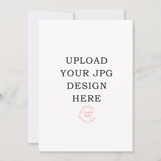 Tarjeta de invitación impresa 5x7 (Anverso)