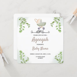 Tarjeta de Invitación Instantánea Aqeeqah Aqiqah C