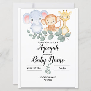 Tarjeta de Invitación Instantánea Aqeeqah Bosque A